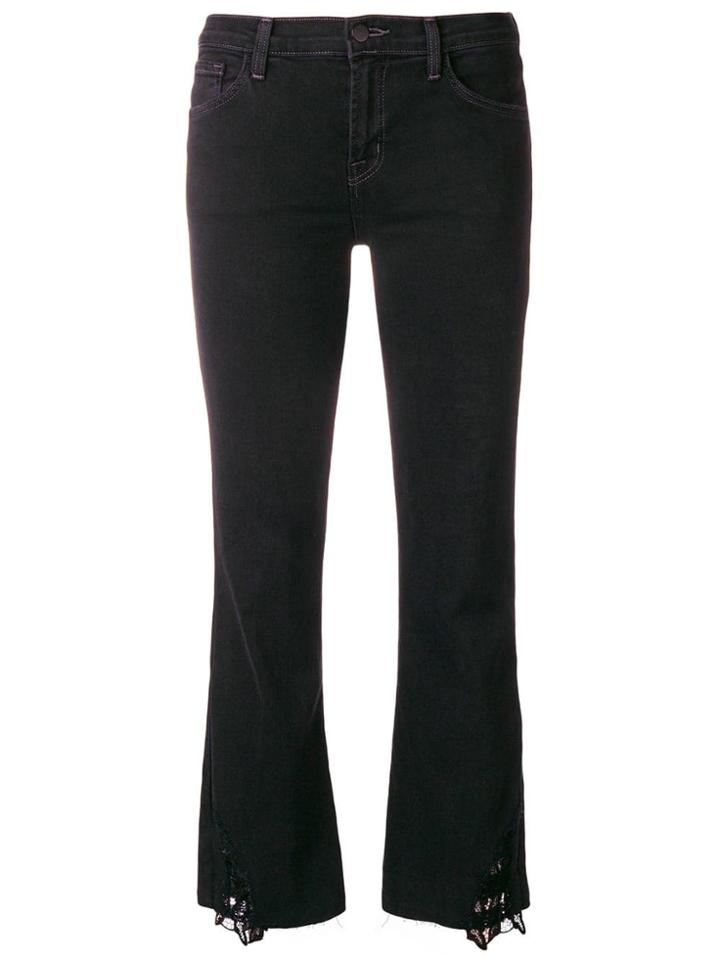 J Brand Lace Trim Jeans - Black