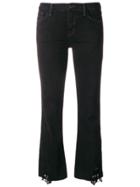 J Brand Lace Trim Jeans - Black