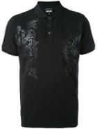 Printed Polo Shirt - Men - Cotton/spandex/elastane - M, Black, Cotton/spandex/elastane, Just Cavalli