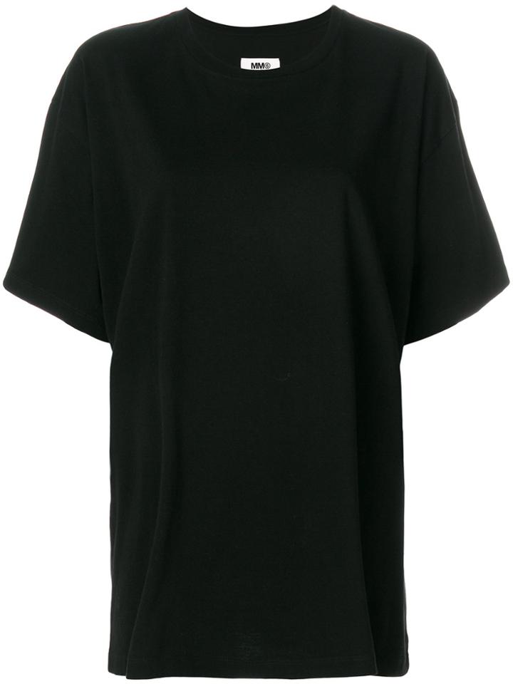 Mm6 Maison Margiela Rear Print T-shirt - Black