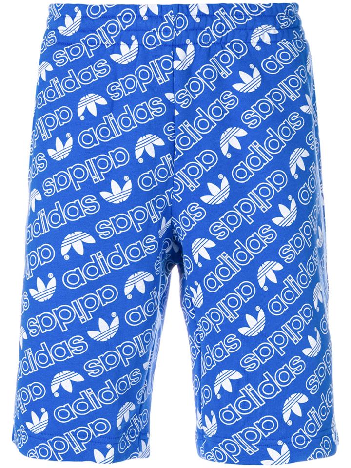 Adidas Aop Shorts - Blue