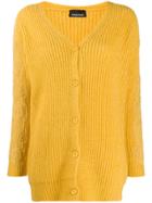 Ermanno Ermanno Lace Applique Cardigan - Yellow