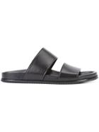Saint Laurent Double-strap Sandals - Black