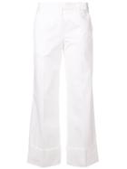 Philosophy Di Lorenzo Serafini Cropped Straight Leg Trousers - White
