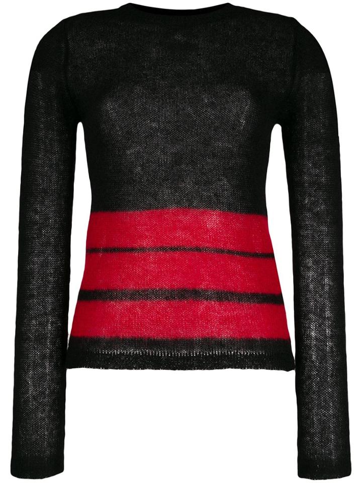 Jean Paul Gaultier Pre-owned 1990s Striped Jumper - Black