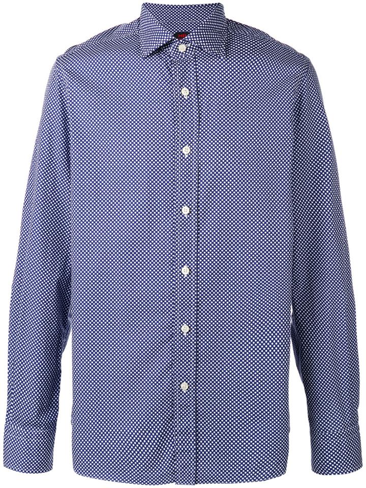 Mp Massimo Piombo Polka Dot Print Shirt - Blue