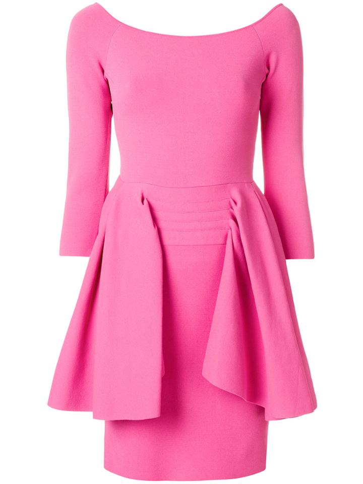 Stella Mccartney Boat Neck Dress - Pink & Purple