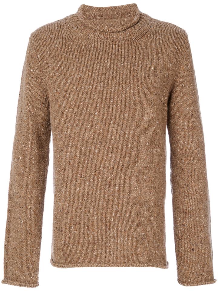 Maison Margiela Rolled Neck Jumper - Brown