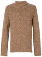 Maison Margiela Rolled Neck Jumper - Brown