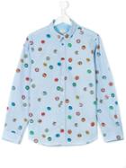 Paul Smith Junior - Teen Cap Print Shirt - Kids - Cotton - 14 Yrs, Boy's, Blue