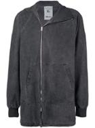 Lost & Found Rooms Asymmetric Zip Jacket - Grey