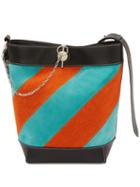 Jw Anderson Diagonal Paneled Keyts Tote - Orange
