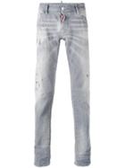 Dsquared2 Distressed Slim-fit Jeans - Grey