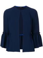Steffen Schraut Ruffle Detail Jacket - Blue