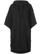 Mm6 Maison Margiela Hooded Sweatshirt Dress - Black