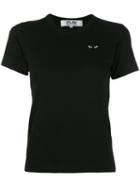 Comme Des Garçons Play - Patch Detail T-shirt - Women - Cotton - Xs, Black, Cotton