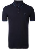 Armani Jeans - Classic Polo Shirt - Men - Cotton/spandex/elastane - L, Blue, Cotton/spandex/elastane