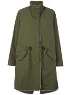 Alexander Wang - Beaded Raincoat - Women - Cotton/polyester/spandex/elastane - Xs, Green, Cotton/polyester/spandex/elastane