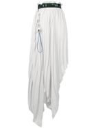 Unravel Project Pleated Asymmetric Skirt - Grey