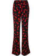 Essentiel Antwerp Cherry Print Palazzo Pants - Black