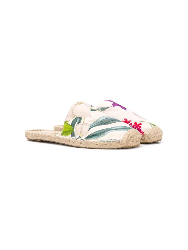 Mc2 Saint Barth Floral Slip-on Sandals - Neutrals
