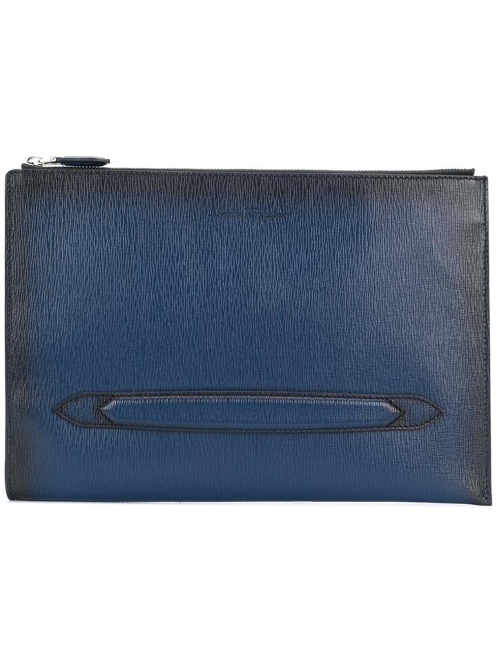 Salvatore Ferragamo Hand Strap Clutch - Blue