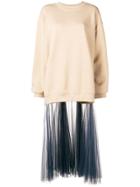 Act N&deg;1 Mesh-hem Sweatshirt - Neutrals