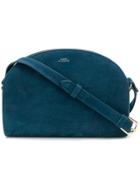 A.p.c. Demilune Shoulder Bag - Blue