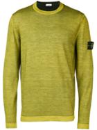 Stone Island Fast Dye + Air Brush Knitted Sweater - Green
