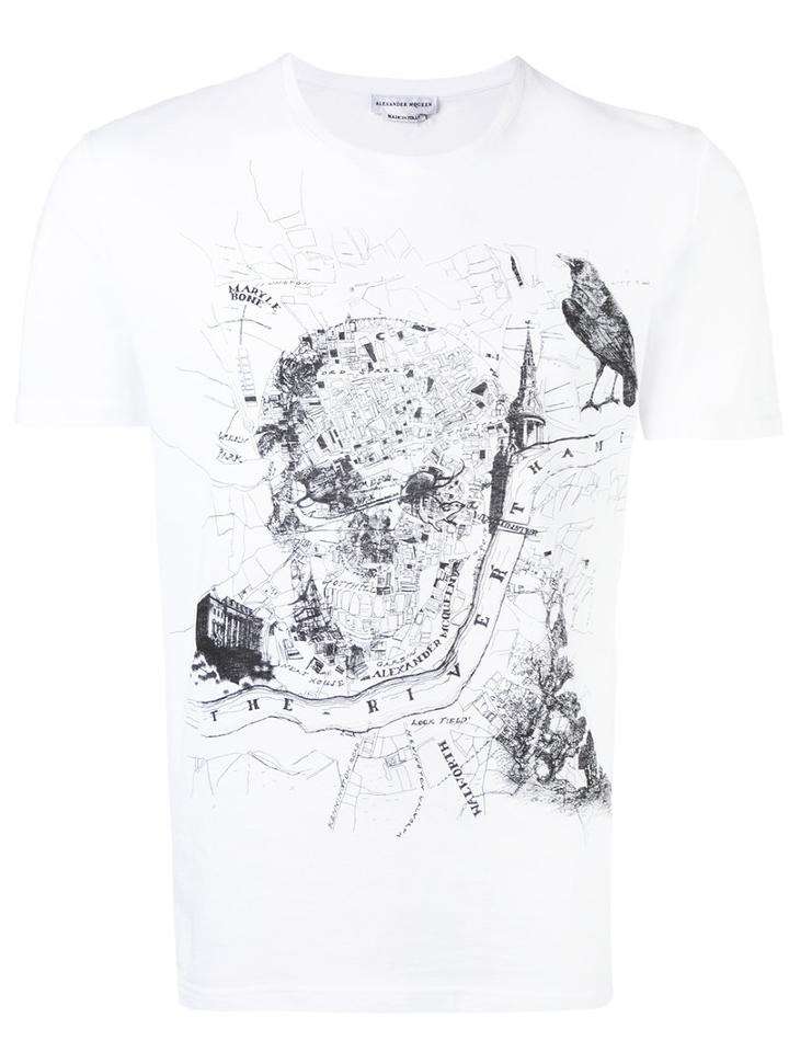 Alexander Mcqueen - Skull Print T-shirt - Men - Cotton - S, White, Cotton