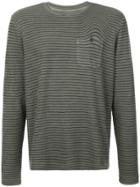 Michael Bastian Striped Crew Neck Top - Green