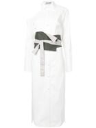 Silvia Tcherassi Golfi Trench Dress - White