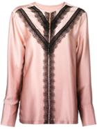 Jason Wu Contrast Lace-detail Blouse - Pink