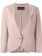 Louis Feraud Vintage Collarless Jacket, Women's, Size: 38, Pink/purple