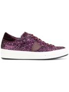 Philippe Model Glitter Sneakers - Pink & Purple