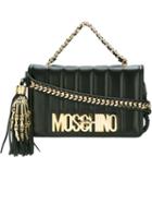 Moschino Skeleton Hand Shoulder Bag, Women's, Black, Leather/metal (other)
