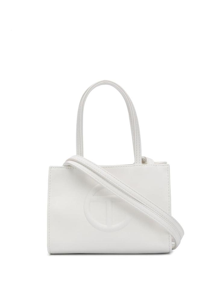 Telfar Embossed Logo Mini Bag - White