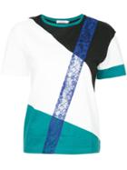 Guild Prime Colour Block Lace T-shirt - White