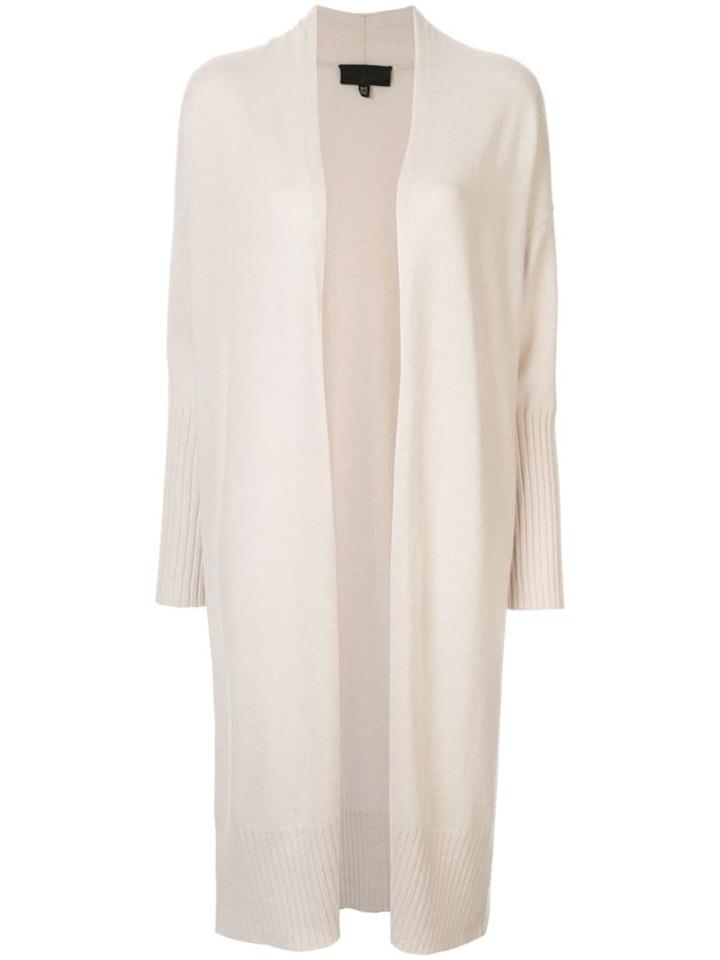 Nili Lotan Cashmere Mid-length Cardigan - White