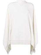 Givenchy Draped Long-sleeve Sweater - White
