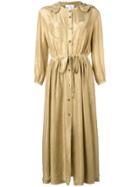 Forte Forte Hooded Maxi Shirt Dress - Green