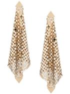 Paco Rabanne Chainmail Mesh Earrings - Gold