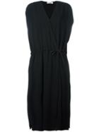 Jil Sander Wrap Dress, Women's, Size: 36, Black, Silk/viscose