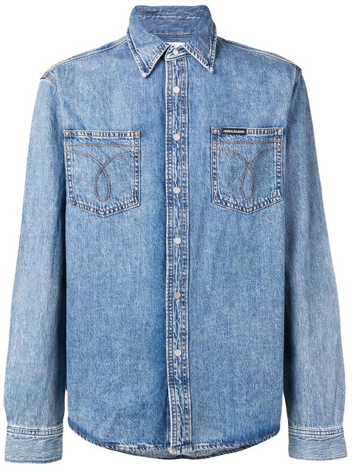 Calvin Klein Jeans Buttoned Shirt - Blue