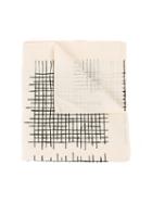 Toogood Cross Hatch Scarf, Women's, White, Cotton