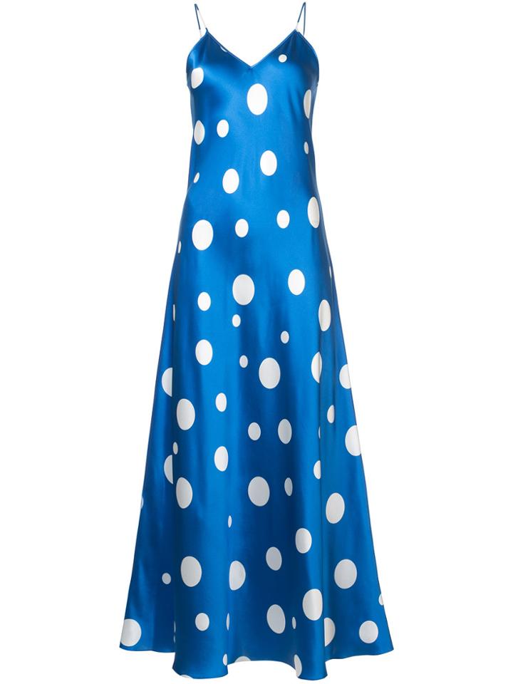 Racil Polka Dot Slip Dress - Blue