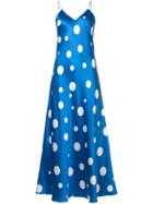 Racil Polka Dot Slip Dress - Blue