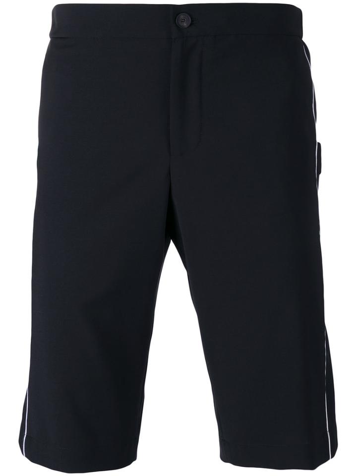 Les Hommes - Side Stripe Track Shorts - Men - Cotton/polyester/spandex/elastane/wool - 52, Black, Cotton/polyester/spandex/elastane/wool