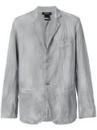 Avant Toi - Bleached Effect Blazer - Men - Silk/cotton/linen/flax/polyamide - Xl, Grey, Silk/cotton/linen/flax/polyamide