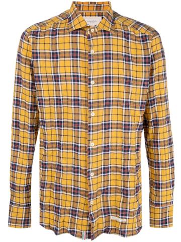 Tintoria Mattei Checked Shirt - Yellow & Orange